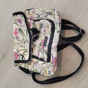 Sakroots By The Sak Convertible Colette Backpack Shoulder Bag White Peace Dove